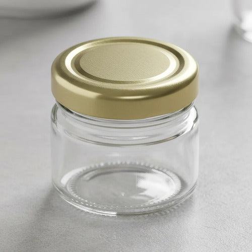 12 Pcs Frasco De Vidrio Pequeño Conservas, Decoración 30 Ml Dorado