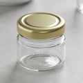 12 Pcs Frasco De Vidrio Pequeño Conservas, Decoración 30 Ml Dorado