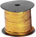 Rollo Cinta Dorada Decorativa Lentejuelas X 90 Mts