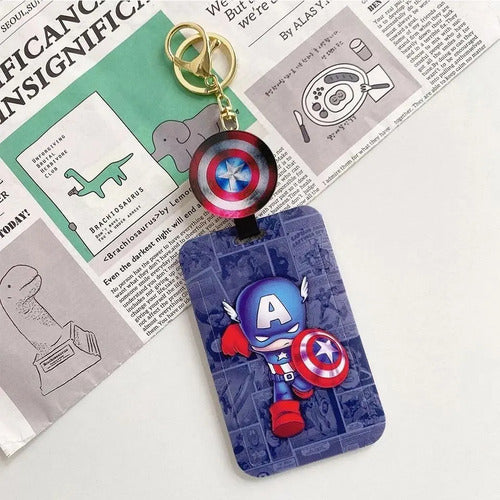 Porta Carnet Yoyo Porta Documentos Acrílico Capitán América