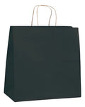 Bolsa Papel Negra Kraft Manija 33x33x17cm - 50 Unidades Negro Bolsa Manija
