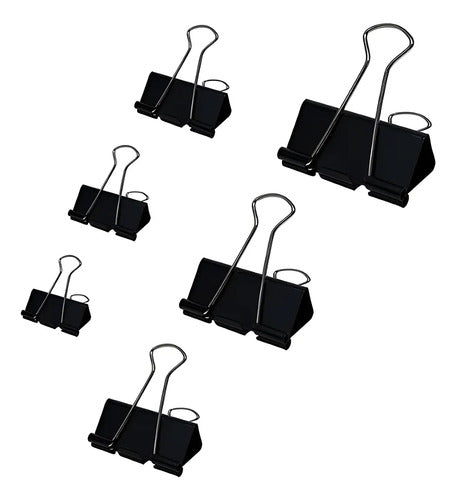 Gancho Clip Lotero 25 Mm X 12 Unidades Negro