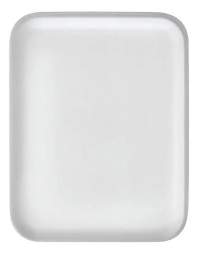 Bandeja Desechable Icopor 21.3x15cm #7 X 50 Unidades Blanco