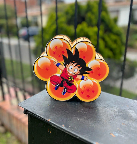 Caja Decorativa En Forma De Goku Para Regalo 19x19x7.5cm Mdf Sonic