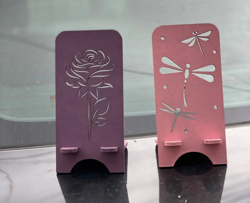 Soporte Para Celular En Madera De Escritorio