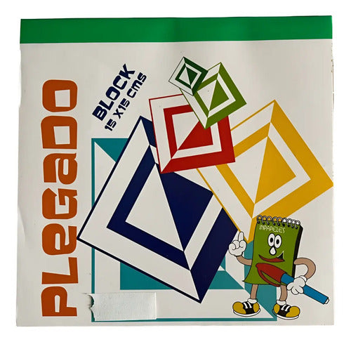 Block Papel Plegados 15 X 15 Origami 20 H - 2 Unidades Surtido